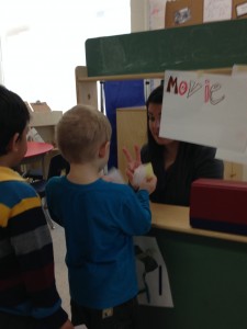 we practiced adding and counting when we bought our tickets and paid for our snacks