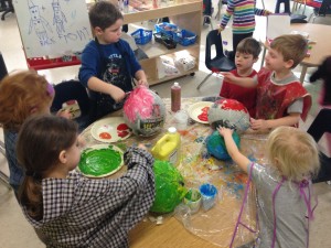 painting planets for our solar system