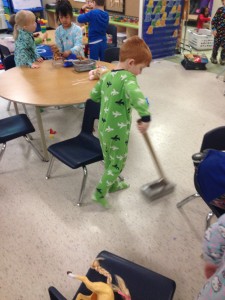 vacuuming our floors