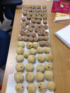 Our muffins are cooled and ready to eat!