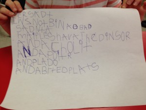 One of our SK students wrote this by themselves :)