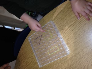 More shapes on the geoboard