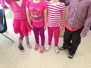 Wearing pink to support Anti-Bullying Day!