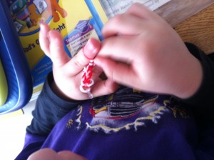 Practising my fine motor skills 