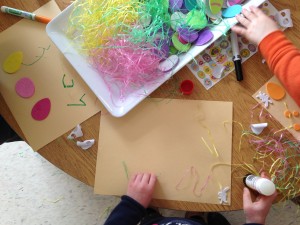 Easter materials to explore and create with