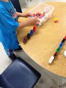 Math- creating equal lines and sorting by colour