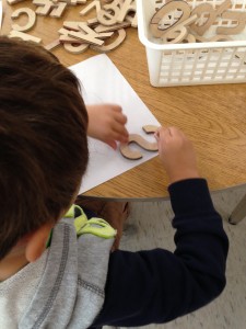 Tracing wooden letters- what letter is this?