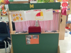 Our class McDonald's..look at all that writing/signs!