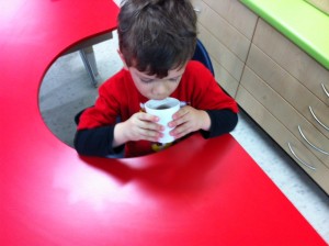 Some hot chocolate to warm us up after all that fun!